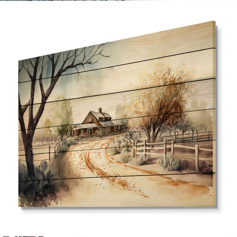 Lianes Welcome To The Ranch - impression sur bois sans cadre, H 12 po x l 20 po x P 1 po