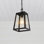 Luminaire suspendu d'extérieur 1 lumière noire / transparente Munajj