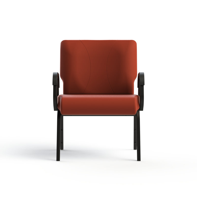 18'' H Upholstered Armchair, Red