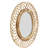 Overton Bamboo Oval Wall Mirror