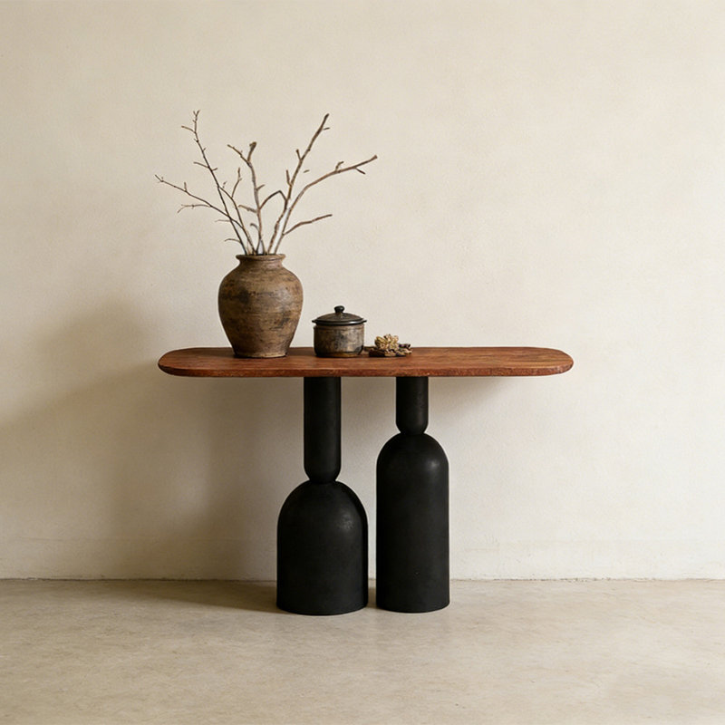 Console Retro Minimalist Art Design, H 33,46 po x l 47,24 po x P 15,75 po