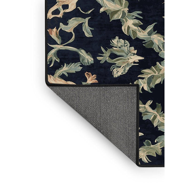 Tapis gris soyeux et moelleux, Rectangle 5 pi x 7 pi