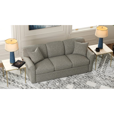 Aadhya 79" Rolled Arm Sleeper Sofa with Reversible Cushions