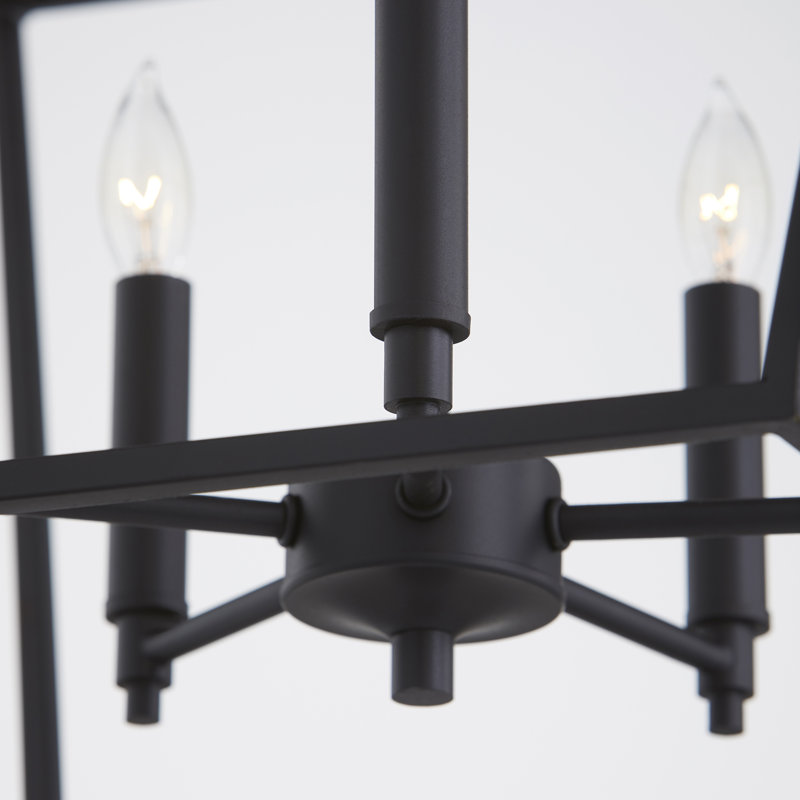 Lustre lanterne 5 lumières Arletta, Noir