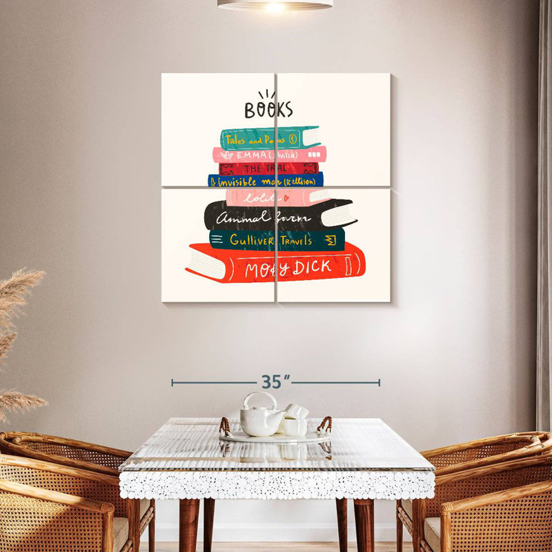 Keiraleigh, tour des livres classiques, H 38 po x l 38 po