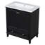76.2mm Single Bathroom Vanity with Ceramic Basin-593705985