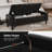 60" Faux Leather Storage Ottoman Bench-1996277454