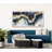 Abstract Geode Wall Art Print or Canvas Gold And Blue Marble Shape-99377937-99377939
