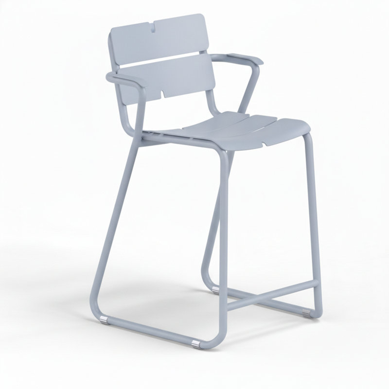 Tabouret Corail, Bleu pastel