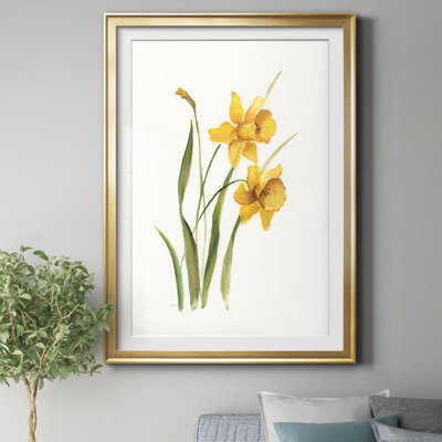 " Ochre Botanical I " Painting Print