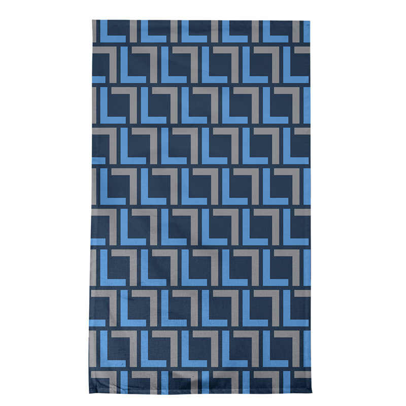 Tennessee Tea Towel Kitchen Towel, Navy/Blue/Silver, Polyester