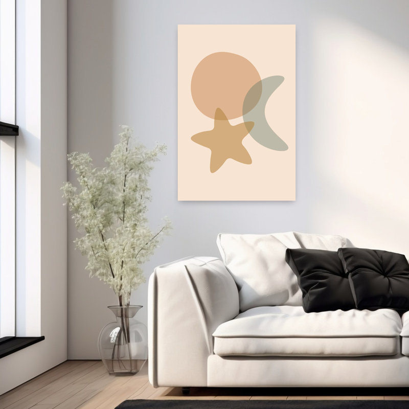 Art contemporain contemporain abstrait, H 36 po x l 24 po