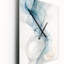Calligraphie abstraite blanche et grise - horloge murale moderne abstraite-99631253