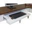 Bureau double caisson en forme de l Aurica