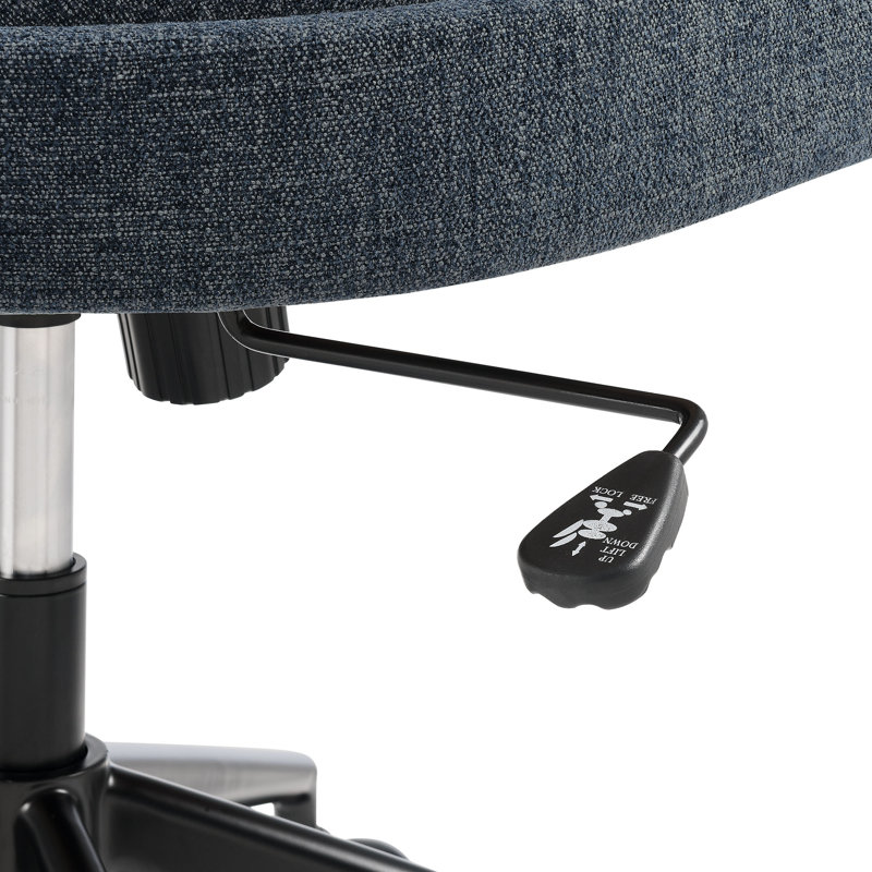 Pinnacle Upholstered Office Chair, Slate Blue