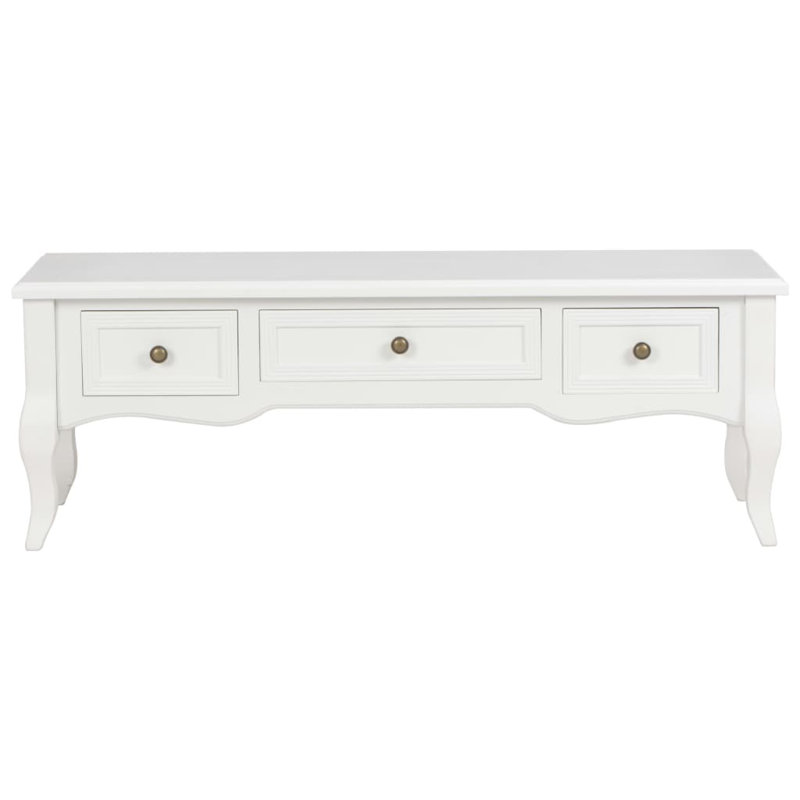 Coury Unfinished TV Stand for TVs up to 43", White