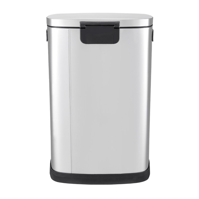 Stainless Steel 50 Litre Step-On/Hand Press Tresh Can