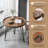 Solid Wood Tabletop Single-Seater Coffee Table, Brown