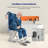 Electric Bath Lift Chair, IP68 Waterproof, Portable with Wheels, Supports Up to 300 lbs