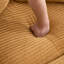 Chaise longue rembourrée avec repose-pieds Corduroy-116252732