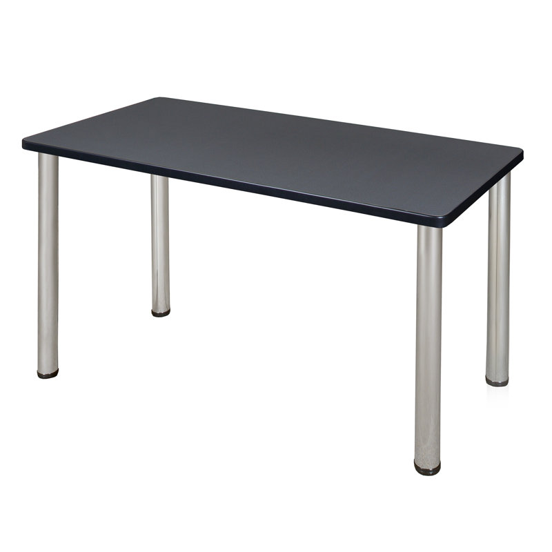 Plateau de table de formation Kee, H 29 po x L 48 po x l 24 po, Gris, Chrome
