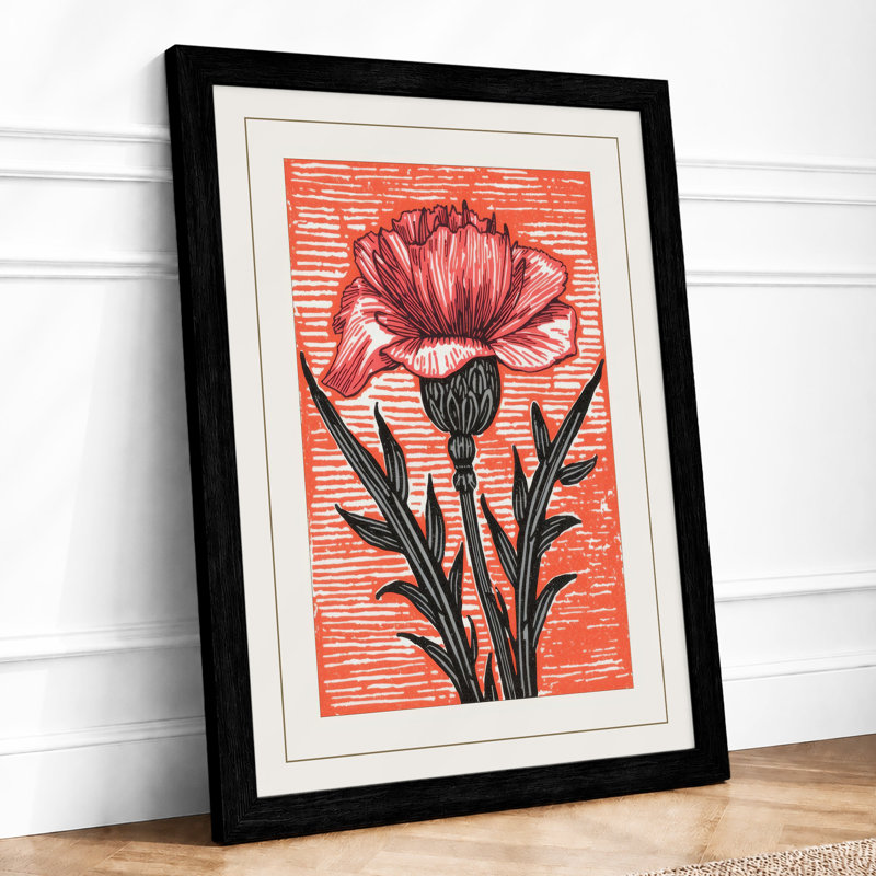 Bold Bloom Botanical - Print, A1 - 84.1 x 59.4 cm, Black