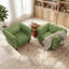 Ensemble de 2 fauteuils d'appoint Chesterfield Fynlie 42,5 po en similicuir capitonné, style moderne du milieu du siècle-830823559