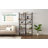 5-Tier Bookshelf, 5 Tier Industrial Bookcase, Standing Bookshelves, Tall Display Rack with Steel Frame for Living Room, Bedroom, 11.8 x 16.1 x 61 Inches, Rustic Brown