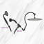 Bras de douche pivotant avec douchette Rainfall-103448223