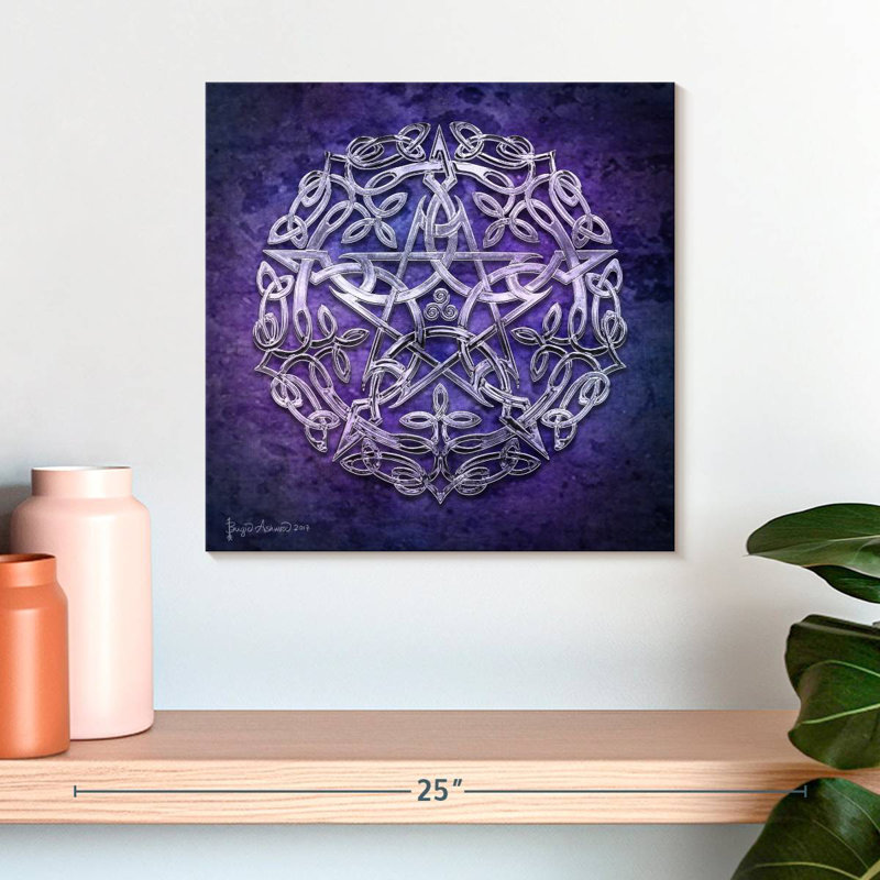 Silver Pentacle, 16" H x 16" W