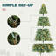 Arbre de Noël artificiel épinette bleu pré-éclairé-118039635