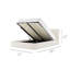 Lit plateforme tapissier avec mécanisme de rangement, tissu performant-1744109647-1720998715
