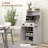Microwave Cabinet With Storage Drawer, Double Door Cabinet, Storage Cabinet, Entryway Cabinet