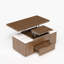 Table basse 39 po avec 4 tabourets et rangement-2068526179-2080074687