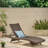 Outdoor Faux Rattan Chaise Lounge Chair With Aluminum Frame-1380834792