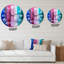 Skyscrapers, paysage abstrait de style urbain, Panorama II - horloge murale moderne-60280472