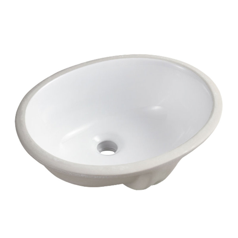 NOBLE 1512W Oval Undermount Bathroom Sink