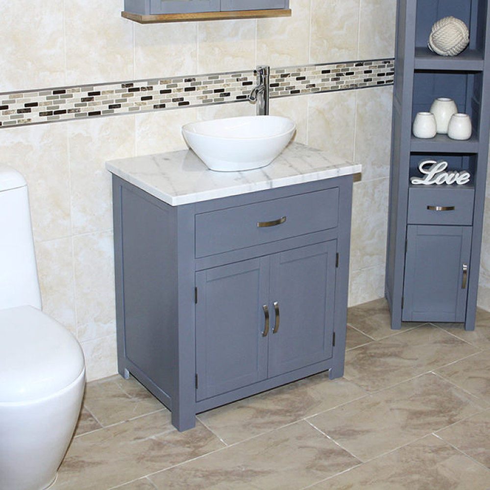 Javen Wall Mounted Corner Vanity Unit