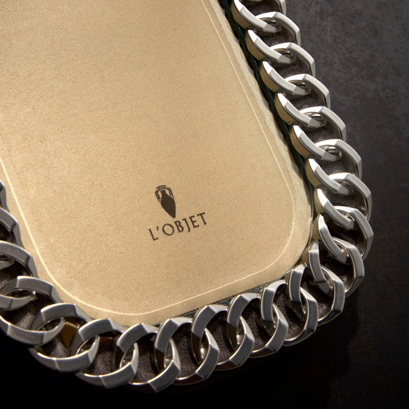 Cuban Link Frame, Gold, 24k Gold Plated, 4" W x 6" H