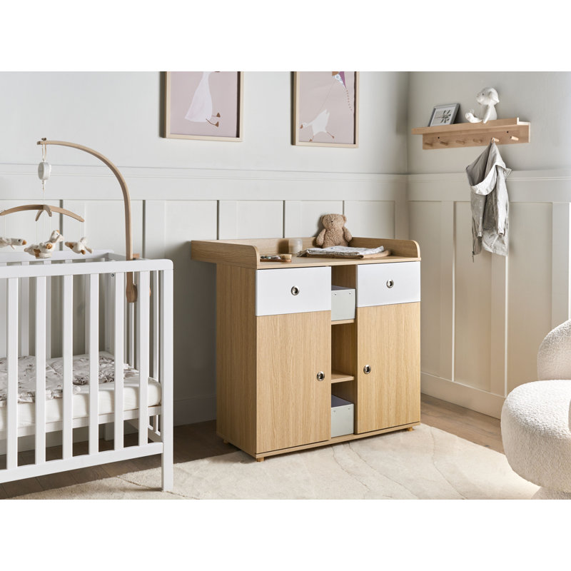 Changing Table Dresser DELISLE Light Brown