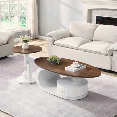 Ensemble de 2 tables basses gigognes