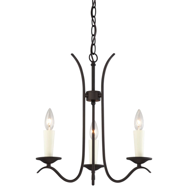 Lustre candélabre d'intérieur / bronze classique à 3 lumières Greta