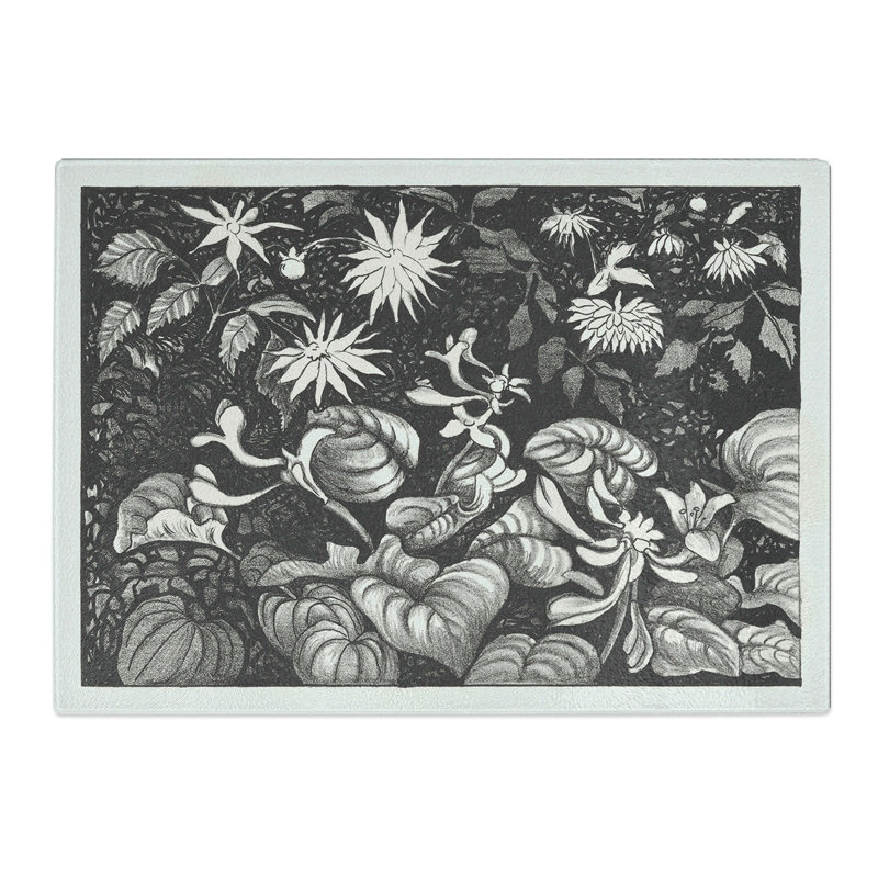 Wild Flowers by Theo Van Hoytema Chopping Board, 0.4cm H x 28.5cm W x 39cm L