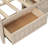 Full Size Wood Daybed With Storage Options And 3 Drawers, Antique White Milk Look, Build For Dependability Lasting Use-2033112491