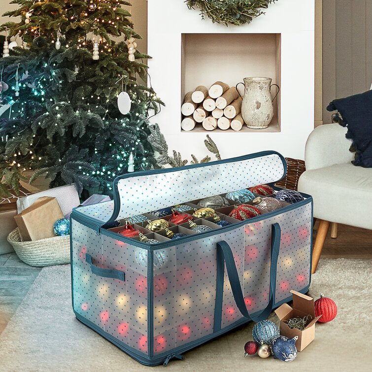 The Holiday Aisle® Christmas Ornament Storage Box & Reviews