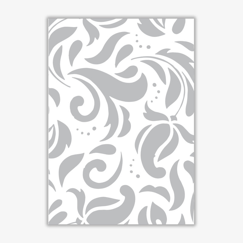 Floral Pattern - Painting, No Frame, 30 cm H x 21 cm W x 1 cm D