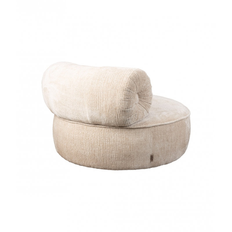 Tilbury Lounge Chair, Natural Beige Polyester