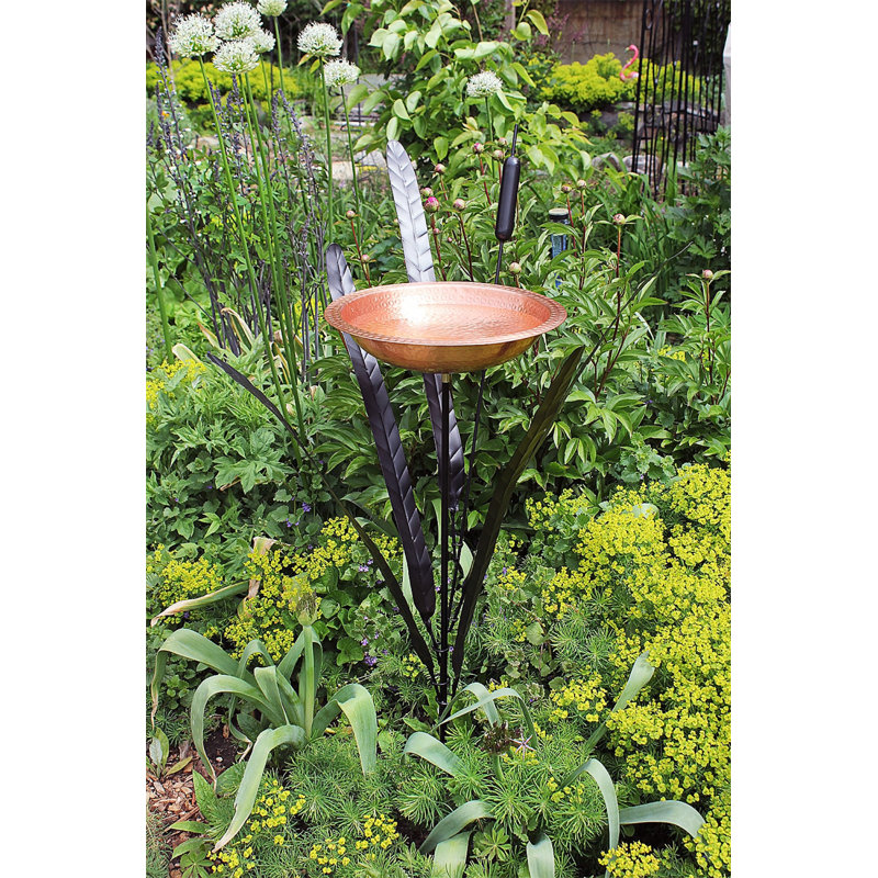 Single Cattail Birdbath