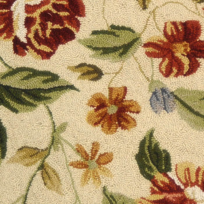 Lark Manor Hollander Hand Hooked Wool Floral Rug & Reviews | Wayfair