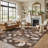 Contemporary Floral Area Rug-1095754306
